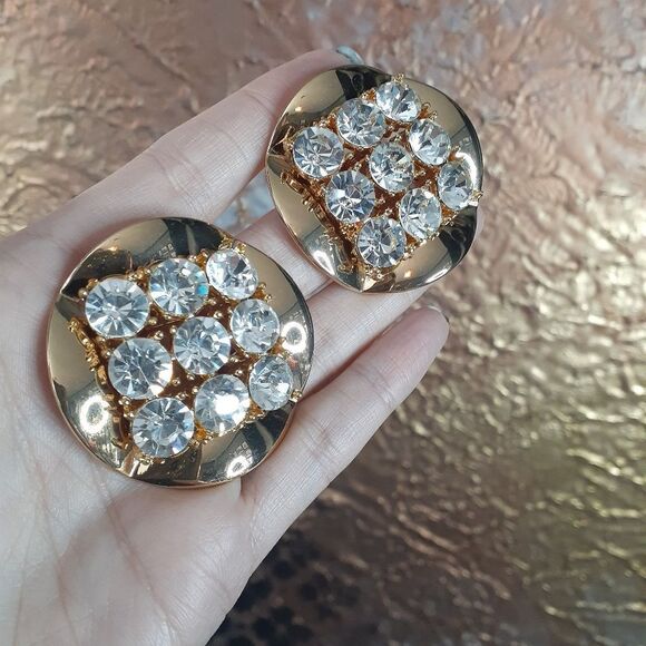 NWOT Zara Limited Edition Goldtone Statement Earrings - Picture 6 of 10